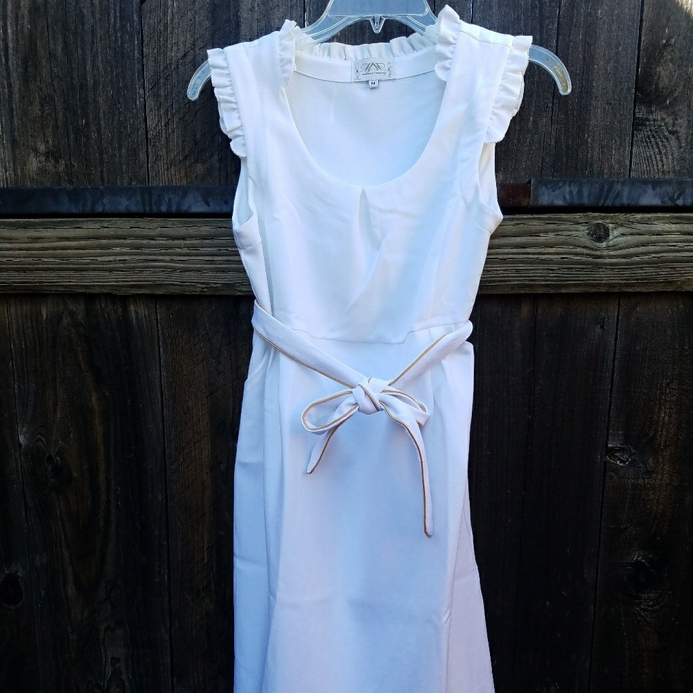 Madeleine Maternity White Eden Dress